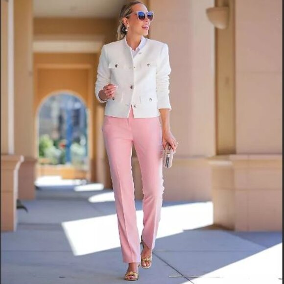NWT Ann Taylor 'The Sophia Straight Pant In Texture'